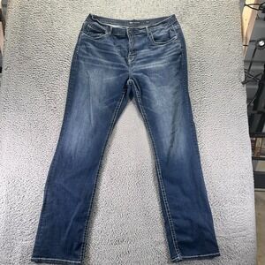 Buckle BKE Tyler Jeans Mens 38x36 Blue Cotton Denim Straight Workwear Stretch